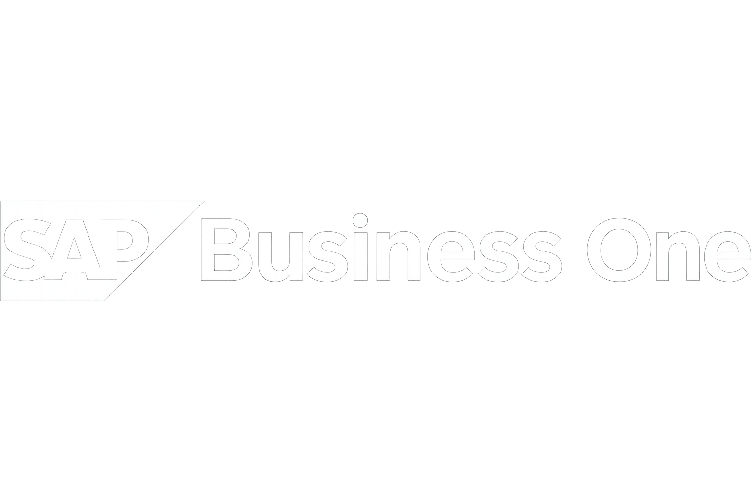 logo blanco SAP business one ERP guatemala